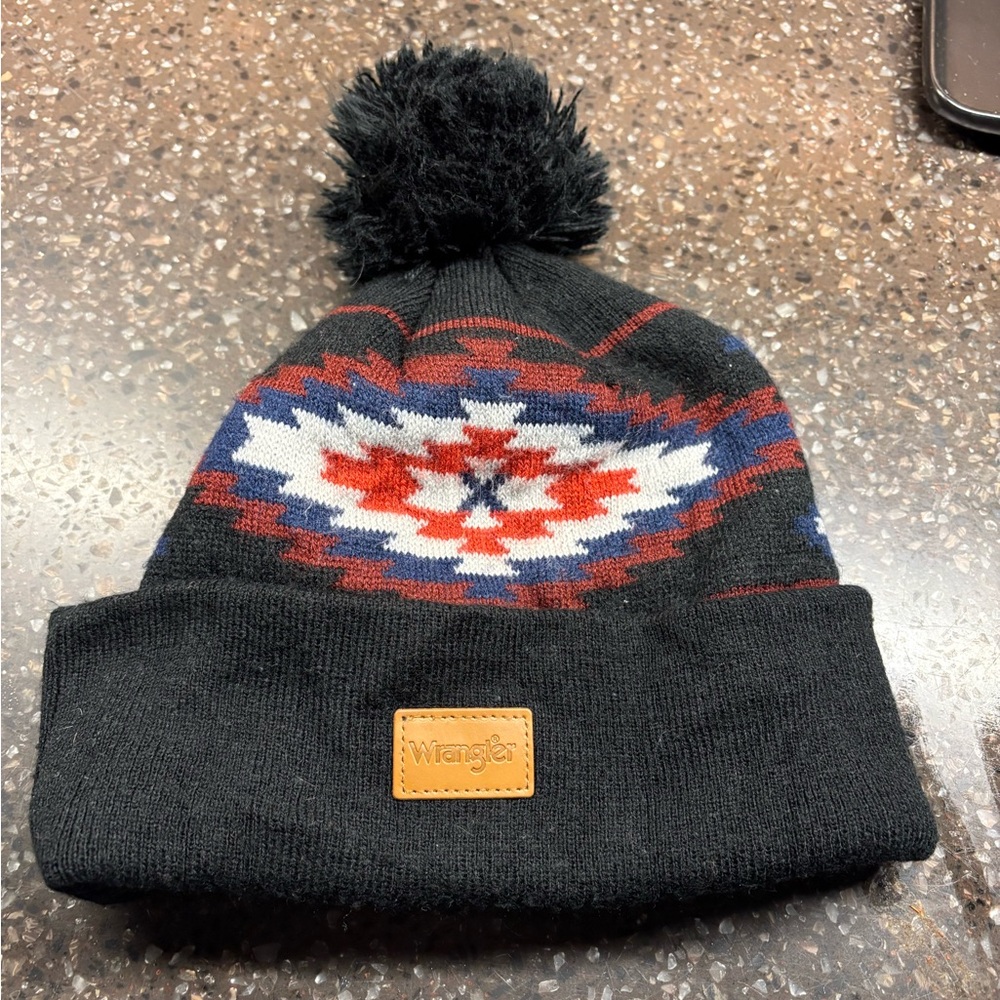 Wrangler Black Knit Hat